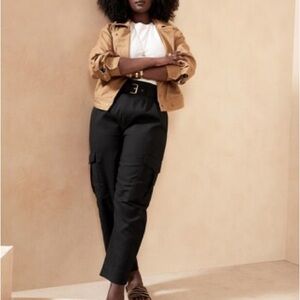 Banana Republic Black Cargo Pants with Belt